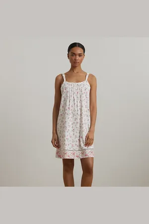 Ralph Lauren Camicia da notte in jersey e pizzo