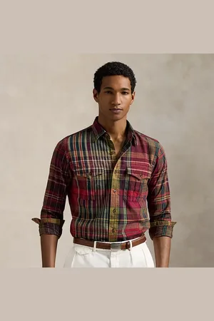 Ralph Lauren Camicia Oxford in madras Classic-Fit