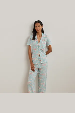 Ralph Lauren Pigiama in maglia a fiori taglio corto