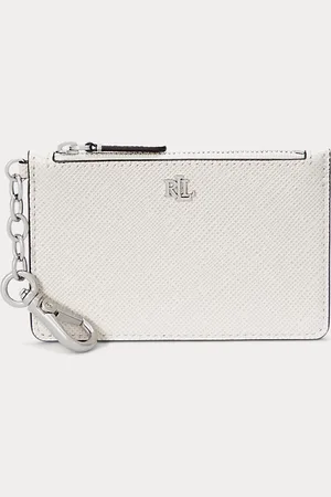 Ralph Lauren Portacarte in pelle motivo tratteggiato