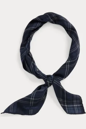 Ralph Lauren Foulard scozzese in cashmere e seta
