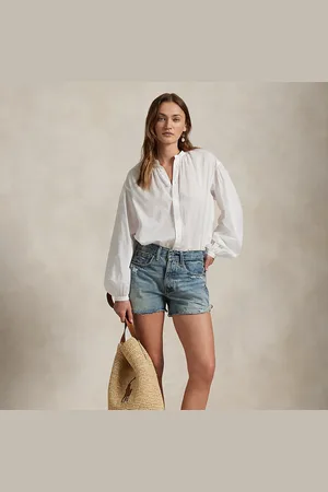 Ralph Lauren Short in denim con orlo invecchiato