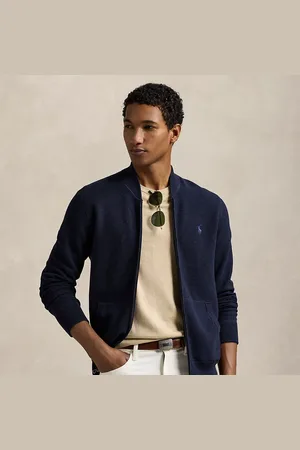 Ralph Lauren Maglia in piqué di cotone con cerniera