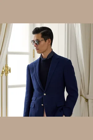 Ralph Lauren Giacca in garza di lana fatta a mano
