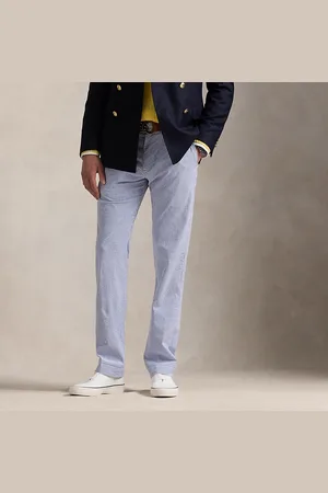 Ralph Lauren Pantaloni in seersucker Straight-Fit