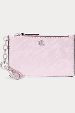 Ralph Lauren Portacarte in pelle motivo tratteggiato