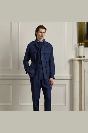 Ralph Lauren Pantaloni Gregory in lino fatti a mano