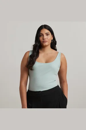 Ralph Lauren Taglie Plus - Canotta in cotone stretch