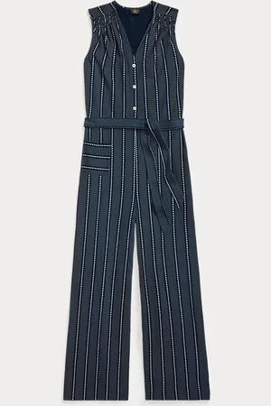 Ralph Lauren Tuta in jersey indaco stampato