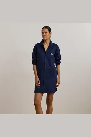 Ralph Lauren Camicia da notte in cotone a righe