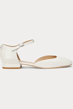 Ralph Lauren Mary jane Emellie in cuoio nappa