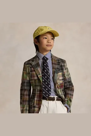 Ralph Lauren Giacca patchwork in cotone scozzese