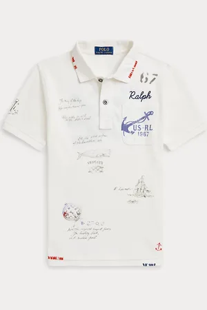 Ralph Lauren Polo in piqué di cotone stile nautico
