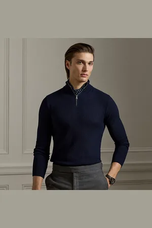 Ralph Lauren Maglia in seta e cotone effetto texture
