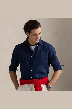 Ralph Lauren Camicia in lino Custom-Fit