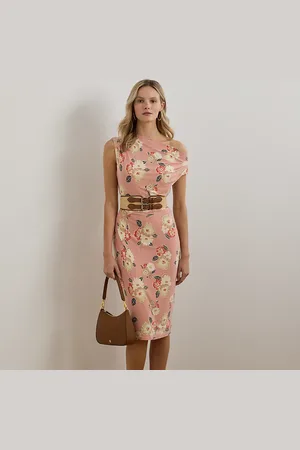 Ralph Lauren Abito in jersey a fiori spalle scoperte