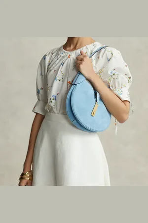 Ralph Lauren Borsa Shoulder Polo ID piccola camoscio