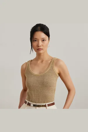 Ralph Lauren Canotta in maglia a spina di pesce