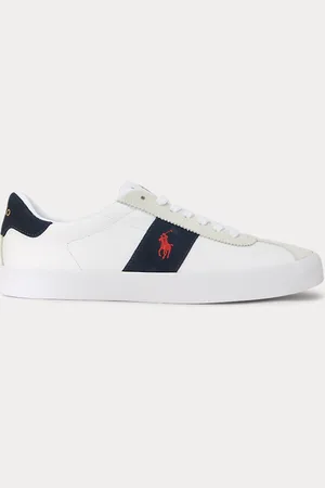 Ralph Lauren Sneaker Court in pelle e camoscio