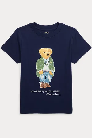 Ralph Lauren Maglietta Polo Bear in jersey di cotone