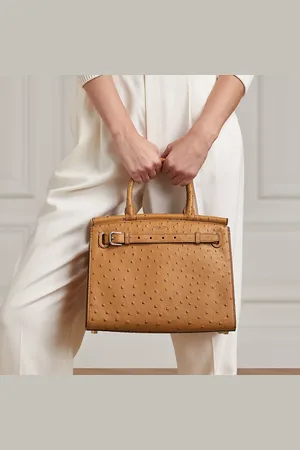 Ralph Lauren Borsa RL50 media in struzzo