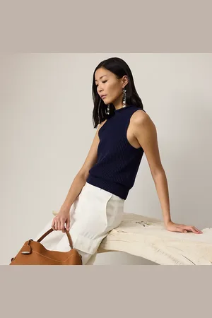 Ralph Lauren Maglia in jersey di seta senza maniche