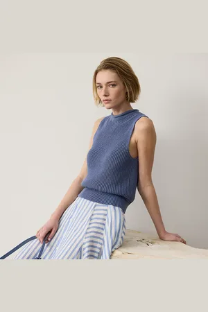 Ralph Lauren Maglia in jersey di seta senza maniche