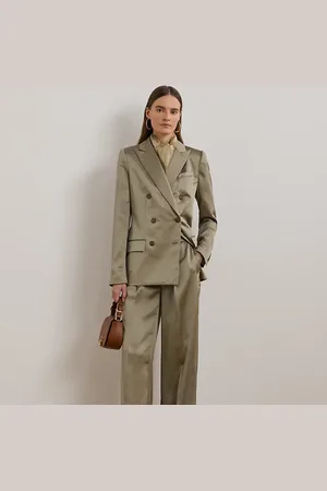 Ralph Lauren Blazer a doppio petto in charmeuse