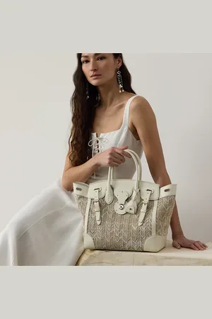 Ralph Lauren Borsa Ricky 33 in iuta a spina di pesce