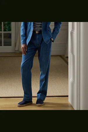 Ralph Lauren Pantaloni Glenn in denim fatti a mano