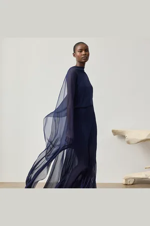 Ralph Lauren Abito da sera Dylon in chiffon lavato