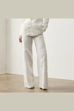 Ralph Lauren Pantaloni Dean in micro-piqué ricamati