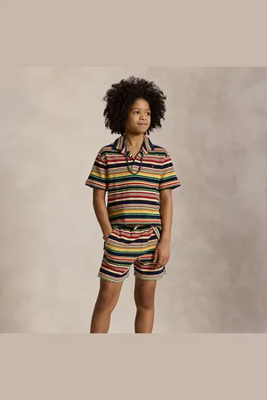 Ralph Lauren Short in spugna di cotone a righe