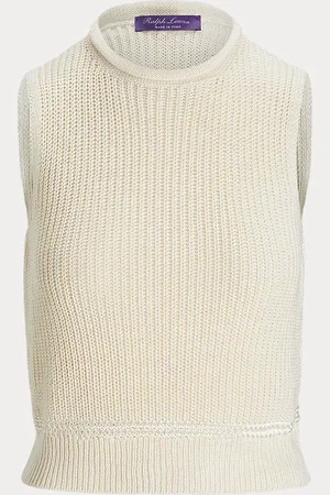 Ralph Lauren Maglia in jersey di seta senza maniche