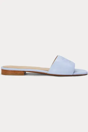 Ralph Lauren Ciabatte Everley in cuoio nappa