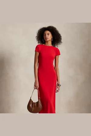 Ralph Lauren Abito in jersey scollato sul retro