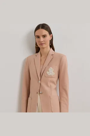 Ralph Lauren Blazer in jacquard con ricamo