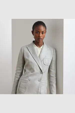 Ralph Lauren Blazer in cotone e lino laminato