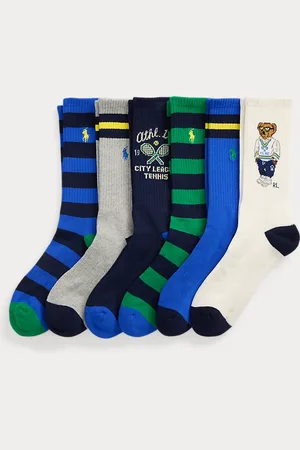 Ralph Lauren Sei paia di calze sportive Polo Bear