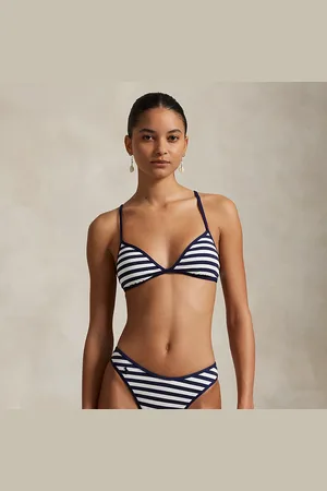 Ralph Lauren Slip da bikini a righe a gamba alta