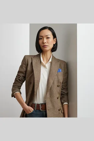 Ralph Lauren Blazer pied-de-poule a doppio petto