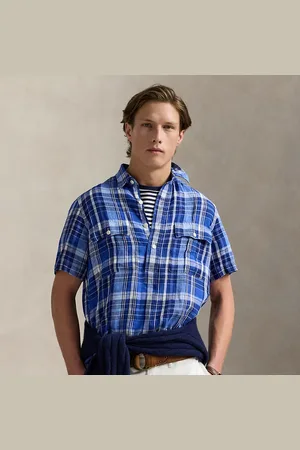 Ralph Lauren Camicia popover in lino Classic-Fit