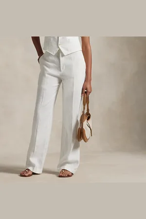 Ralph Lauren Pantaloni in lino Relaxed Straight-Fit