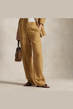 Ralph Lauren Pantaloni in lino Relaxed Straight-Fit