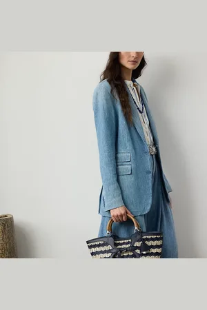 Ralph Lauren La tote Ralph Lauren in rafia intrecciata