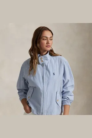 Ralph Lauren Giacca in seersucker di cotone a righe