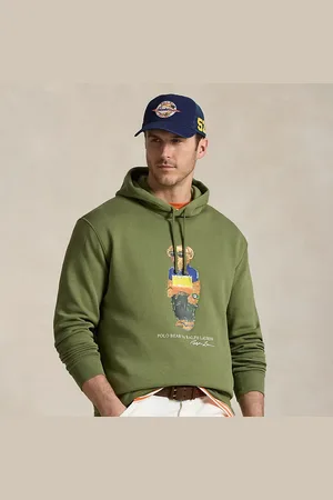 Ralph Lauren Taglie Plus - Felpa con cappuccio Polo Bear