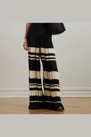 Ralph Lauren Pantaloni in georgette a gamba larga
