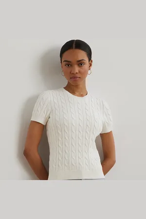 Ralph Lauren Maglia a maniche corte lavorata a trecce