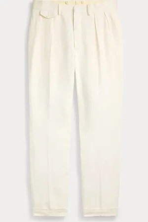 Ralph Lauren Pantaloni in seta e lino Slim-Fit
